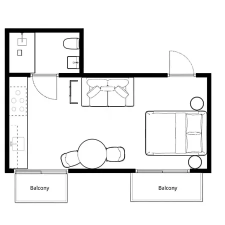With Balcony And Full Kitchen Near Hotspot * 튈뷔르흐