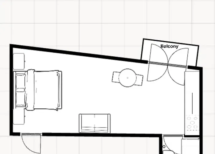 With Balcony And Full Kitchen Near Hotspot